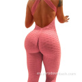 Hot new ladies sexy nalgas muestran nalgas de una pieza fitness deportes pantalones de yoga traje conjuntos de yoga